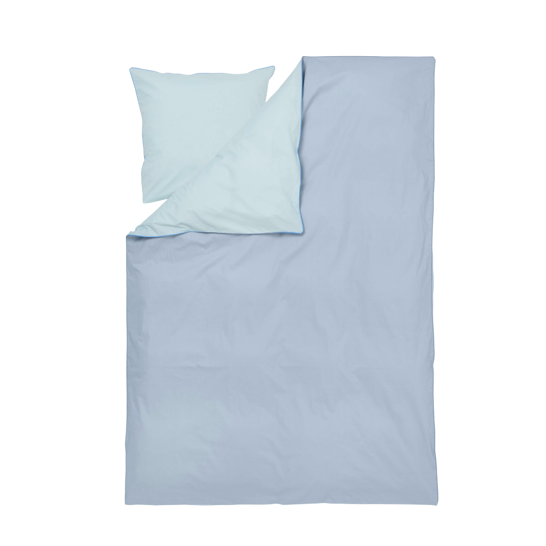 Color Combo sengesæt - lyseblå/marineblå